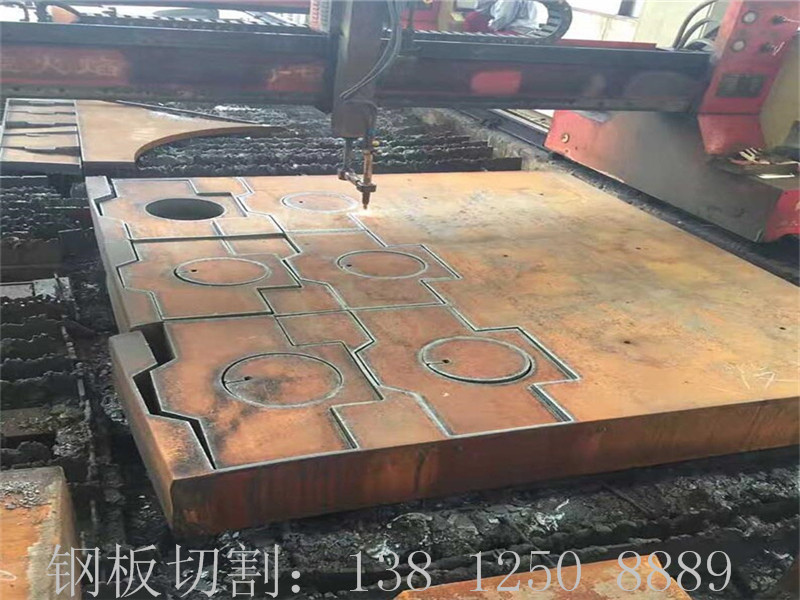 400毫米厚度鋼板切割牌坊件、450毫米厚鋼板切割